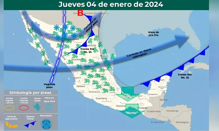 Frío extremo llegaría a Tamaulipas en enero