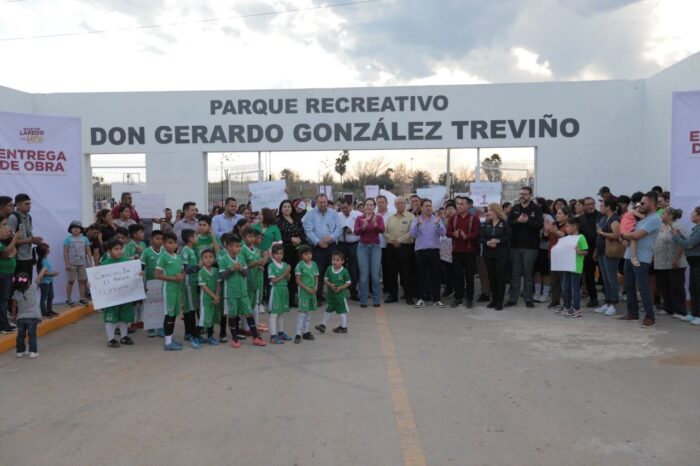 ENTREGA ALCALDESA CARMEN LILIA CANTUROSAS NUEVAS ÁREAS DE RECREACIÓN
