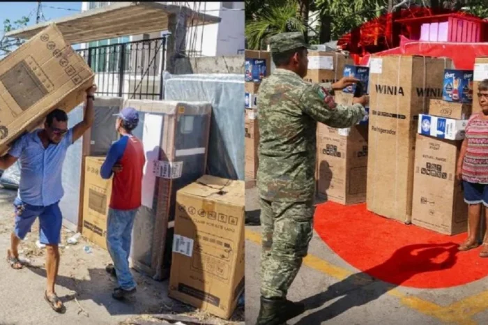 Damnificados por ‘Otis’ venden apoyos de Gobierno