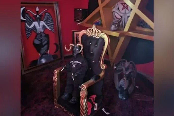 Encuentran altar satánico y diablo vestido con Dolce & Gabbana en CDMX