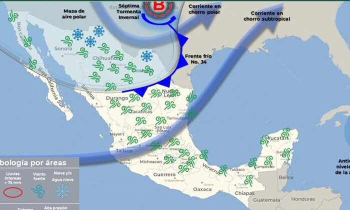 Un frente frío cruzará por Tamaulipas durante casi toda la próxima semana