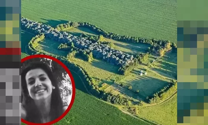 Planta un bosque en forma de guitarra para su difunta esposa