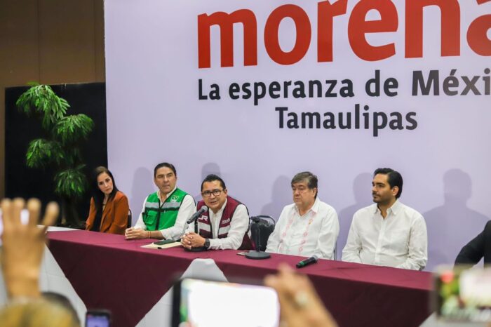 Recibe Peña Ortiz respaldo total del Verde, PT y Delegado de Morena tras nominación