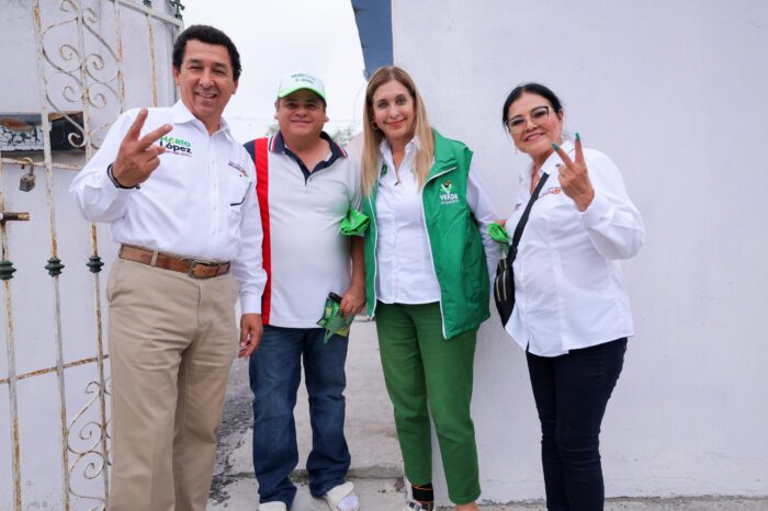 Los colonos de Fundadores están Pintando de Verde la 4T en Matamoros