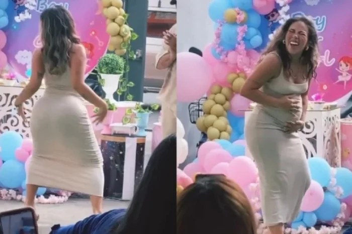 Mujer 'perrea' en revelación de género de su bebé; recibe críticas