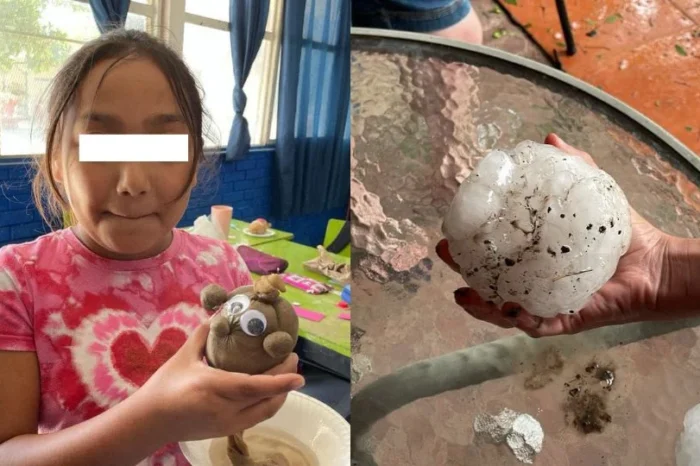 Bola de granizo golpea y fractura cráneo a niña en Coahuila