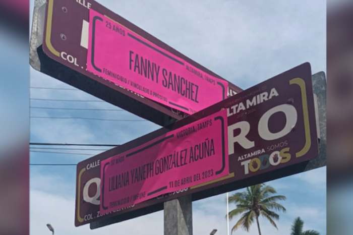 En Altamira renombraron calles con el de mujeres víctimas de feminicidio