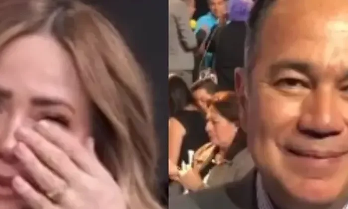 Andrea Legarreta llora al recordar al productor Nicandro Díaz