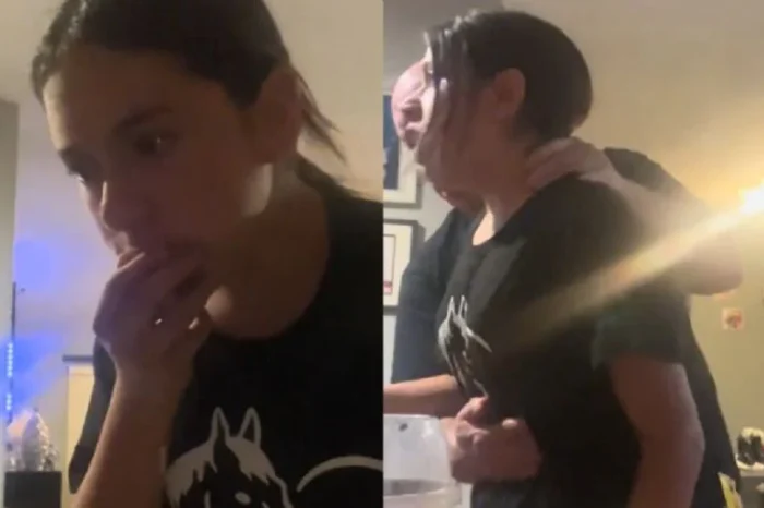 Joven casi se ahoga al intentar trend de 'piedra papel y tijera' con comida