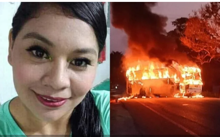 Mamá lanza a su hijo por la ventana de autobús incendiado; ella muere en Tabasco