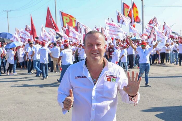 LLAMA CARLOS CANTUROSAS A CONSOLIDAR EL SEGUNDO PISO DE LA CUARTA TRANSFORMACIÓN EN NUEVO LAREDO