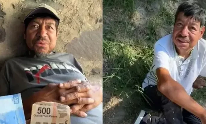 Influencer regala 100 mil pesos a indigente y se lo gasta en 2 días pisteando