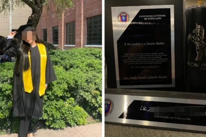 Joven de la UANL se gradúa y agradece a Justin Bieber por su logro