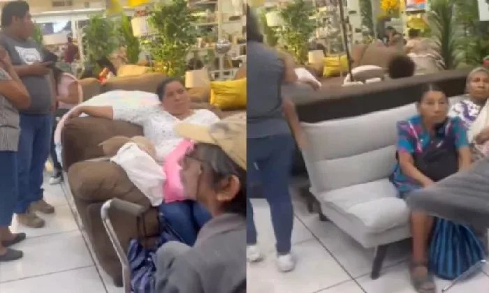 Familias abarrotan Coppel para “refugiarse” de las altas temperaturas