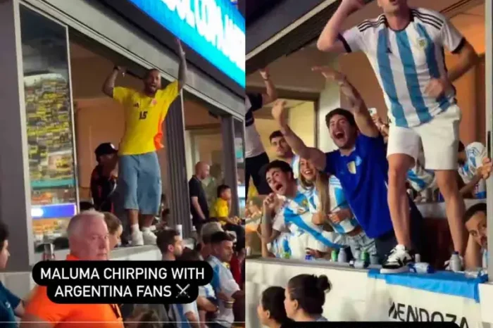 Maluma pelea con aficionados argentinos al final de la Copa América