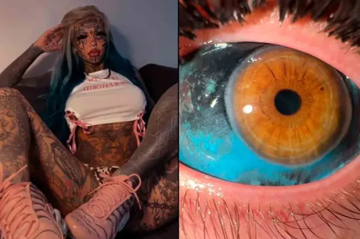 Influencer de tatuajes revela que se quedó ciega por semanas tras tatuarse los ojos