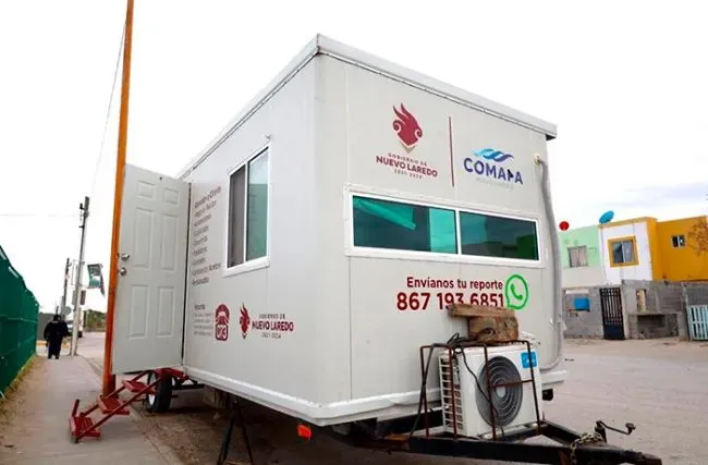COMAPA Nuevo Laredo habilita unidad móvil para facilitar trámites