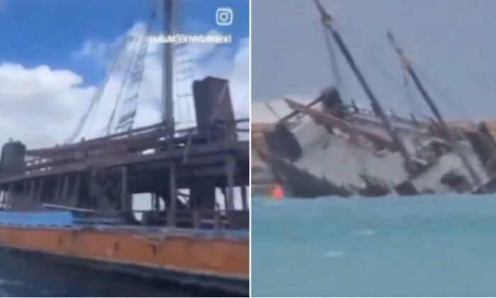 Así se hundió el crucero Jolly Roger tras el paso del huracán Beryl