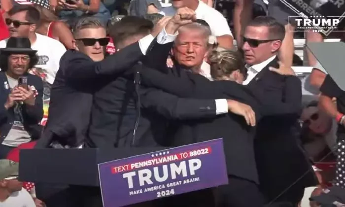 Donald Trump recibe disparo en la oreja en un mitin en Pensilvania