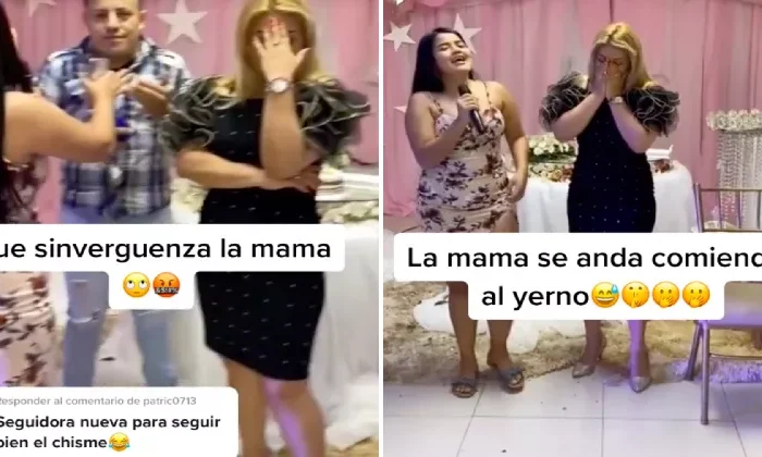Jovencita descubre que su novio le fue infiel con su propia madre y los expone en plena fiesta