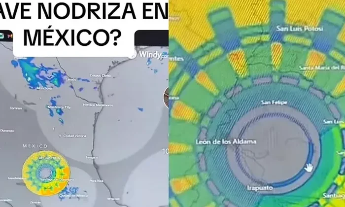 Captan supuesta nave nodriza extraterrestre sobre México