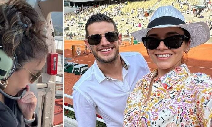 Esposa de Adrián Marcelo llegó en helicóptero a La Casa de los Famosos