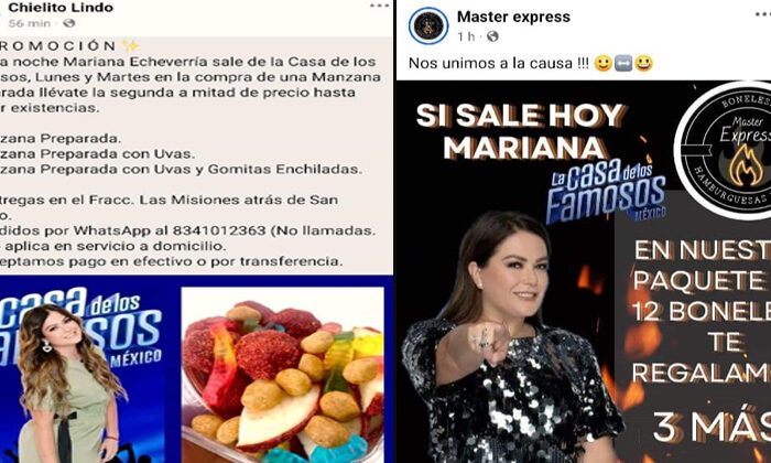Empresas victorenses aprovechan la tendencia de “La Casa de los Famosos México” para lanzar promos