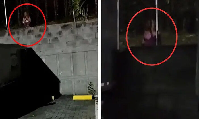 “Espíritu” de mujer sorprende a vigilantes de un panteón