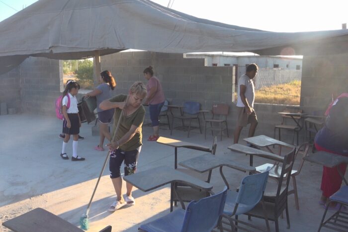 La farsa del apoyo educativo en Nuevo Laredo: La realidad de una escuela en condiciones deplorables