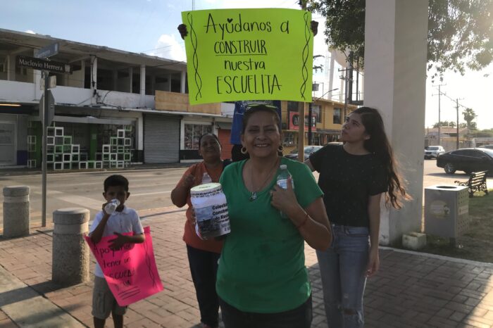 Carmen Lilia Canturosas ignora necesidades de la escuelita Praderas del Mezquital: Niños y padres realizan colecta para construcción