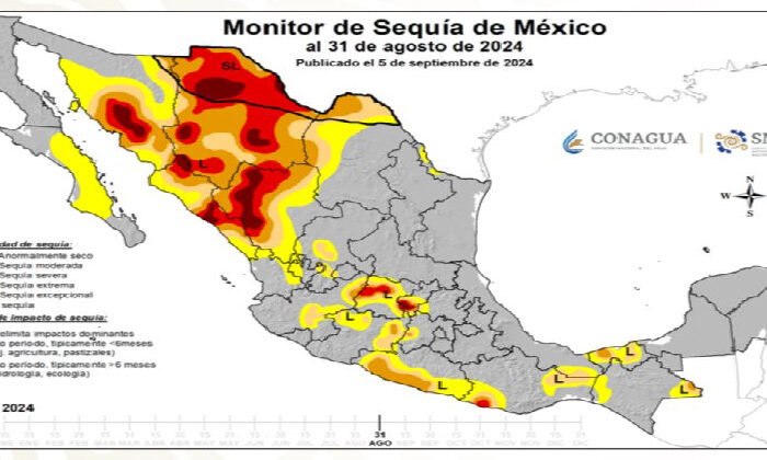 Tamaulipas vuelve a registrar sequía meteorológica: Conagua