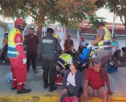 Policía se queda dormido y arrolla a 6 abuelitos en Tamaulipas