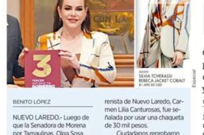Se suma EL NORTE a la crítica de vestido “fifì” de Carmen Lilia