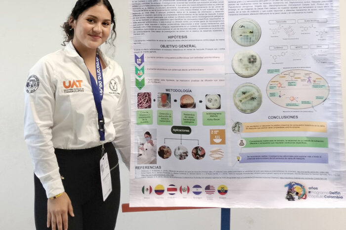 Alumna de la UAT estudia el potencial antimicrobiano de la vaina de mezquite