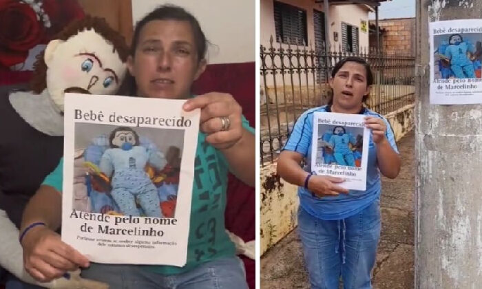 Mujer que se casó con un muñeco denuncia el “secuestro” de su hijo de trapo