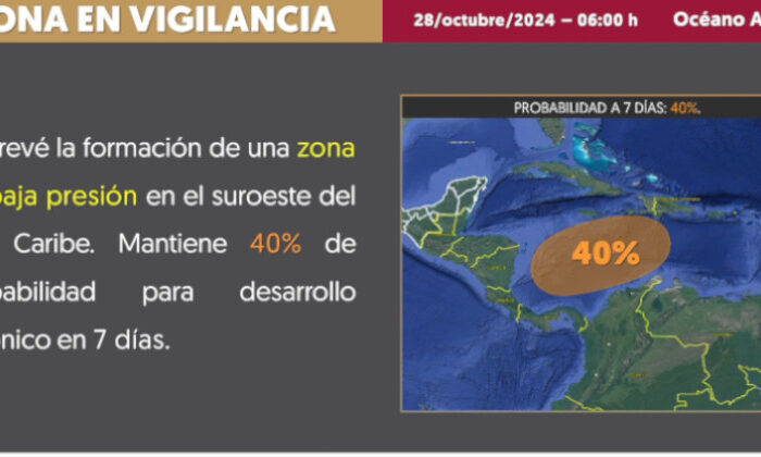 Descartan riesgo para Tamaulipas por posible ciclón en el Caribe