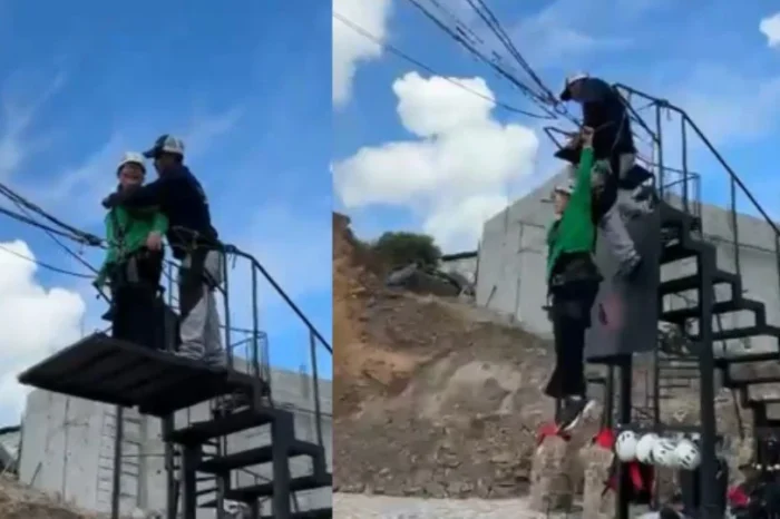 Joven regia cae de atracción 'columpio extremo' en Real de Catorce, SLP