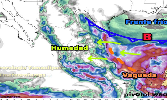Pronostican lluvias y leve descenso de temperaturas en Tamaulipas por frente frío