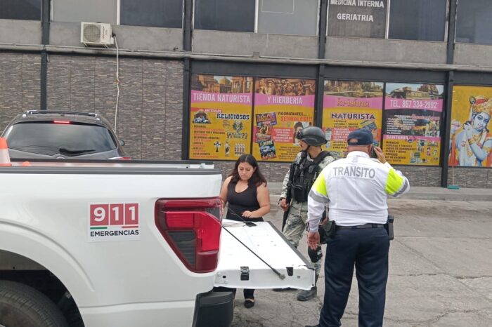 Elementos de la Guardia Nacional causan choque en crucero del Centro Historico