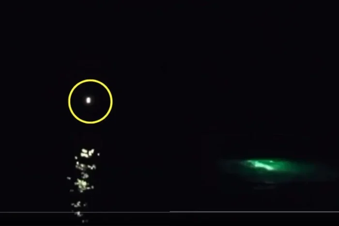 Captan OVNI sumergiéndose en el mar de Tampico, Tamaulipas