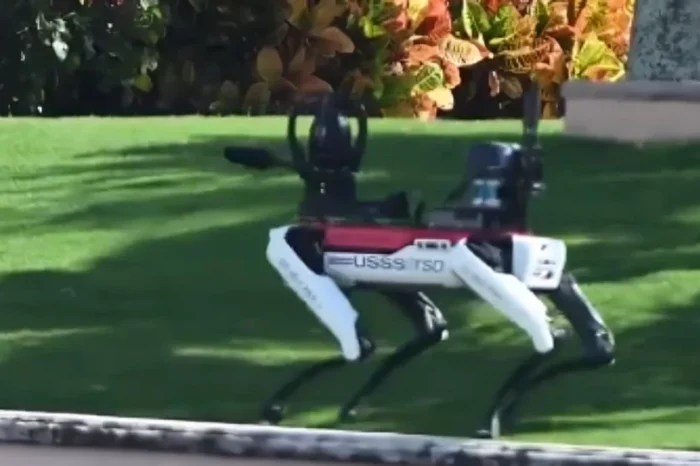 Perros robots son la seguridad de la residencia de Donald Trump
