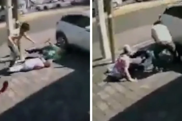 Joven choca y desquita su ira golpeando a pareja de abuelitos en Colima