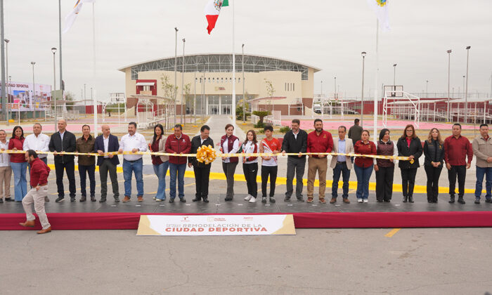 Entrega alcaldesa remodelación de ciudad deportiva en Nuevo Laredo