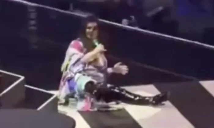 Laura Pausini cae y rueda por las escaleras durante concierto