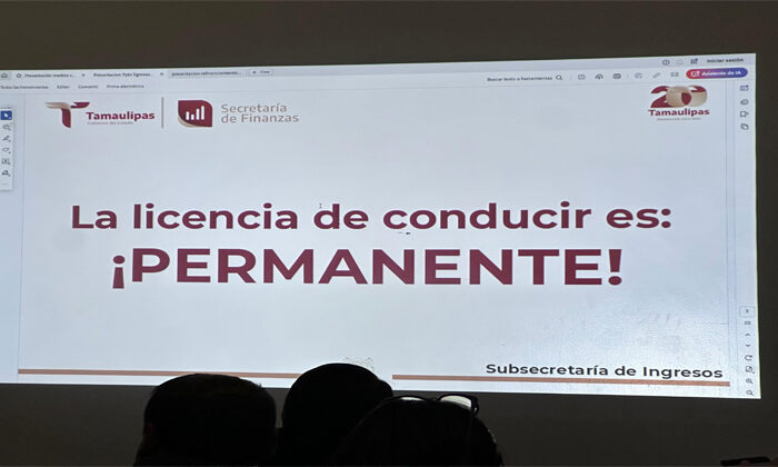 Licencias de conducir seguirán siendo permanentes: Secretaria de Finanzas de Tamaulipas