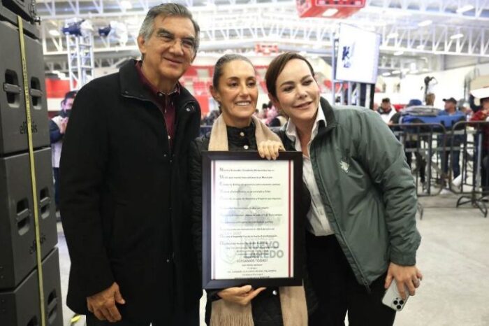 Claudia Sheinbaum reconoce a Nuevo Laredo como motor económico de México y América