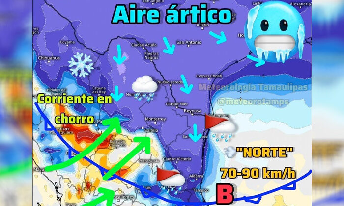 Tamaulipas: Frío será más severo conforme avanza la semana