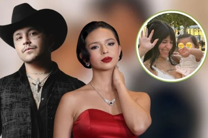 Critican a Nodal por no incluir a su hija en su recuento de 2024; solo aparece Ángela