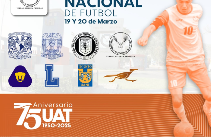 Viene Torneo de Futbol Universitario por 75 aniversario de la UAT