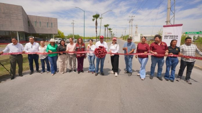 Nuevo Laredo cuenta con mejores vialidades; gobierno municipal entrega repavimentación hidráulica en bulevar Municipio Libre